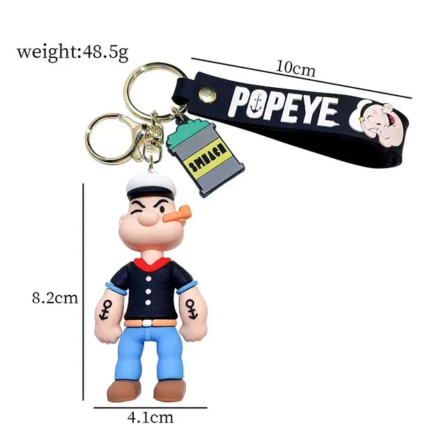 Popeye The sailor Man | Model A | 3D Silicone Keychain