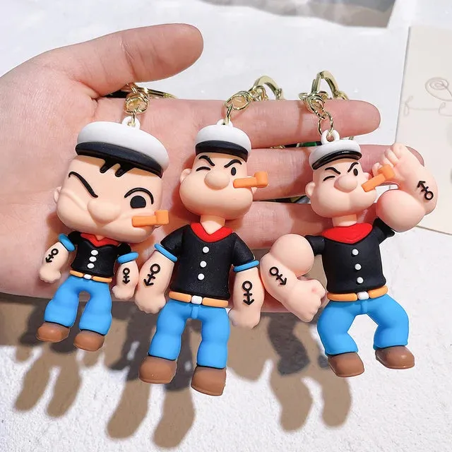 Popeye The sailor Man | Model A | 3D Silicone Keychain