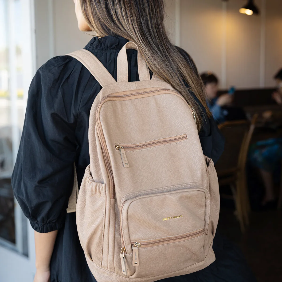 Pretty Brave - Chloe Backpack - Natural Pebble