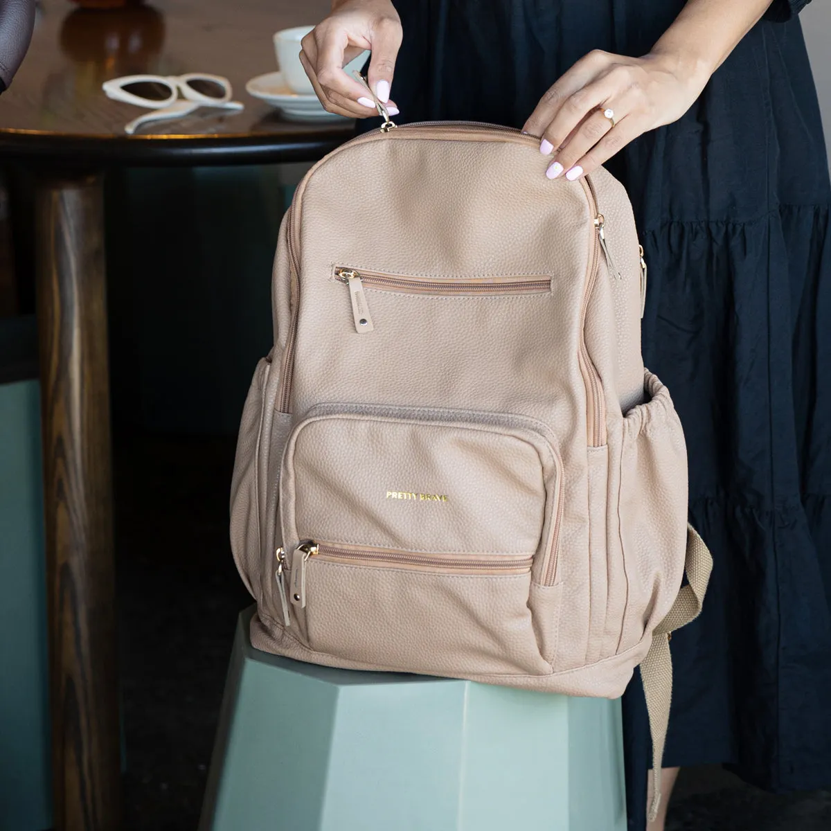 Pretty Brave - Chloe Backpack - Natural Pebble