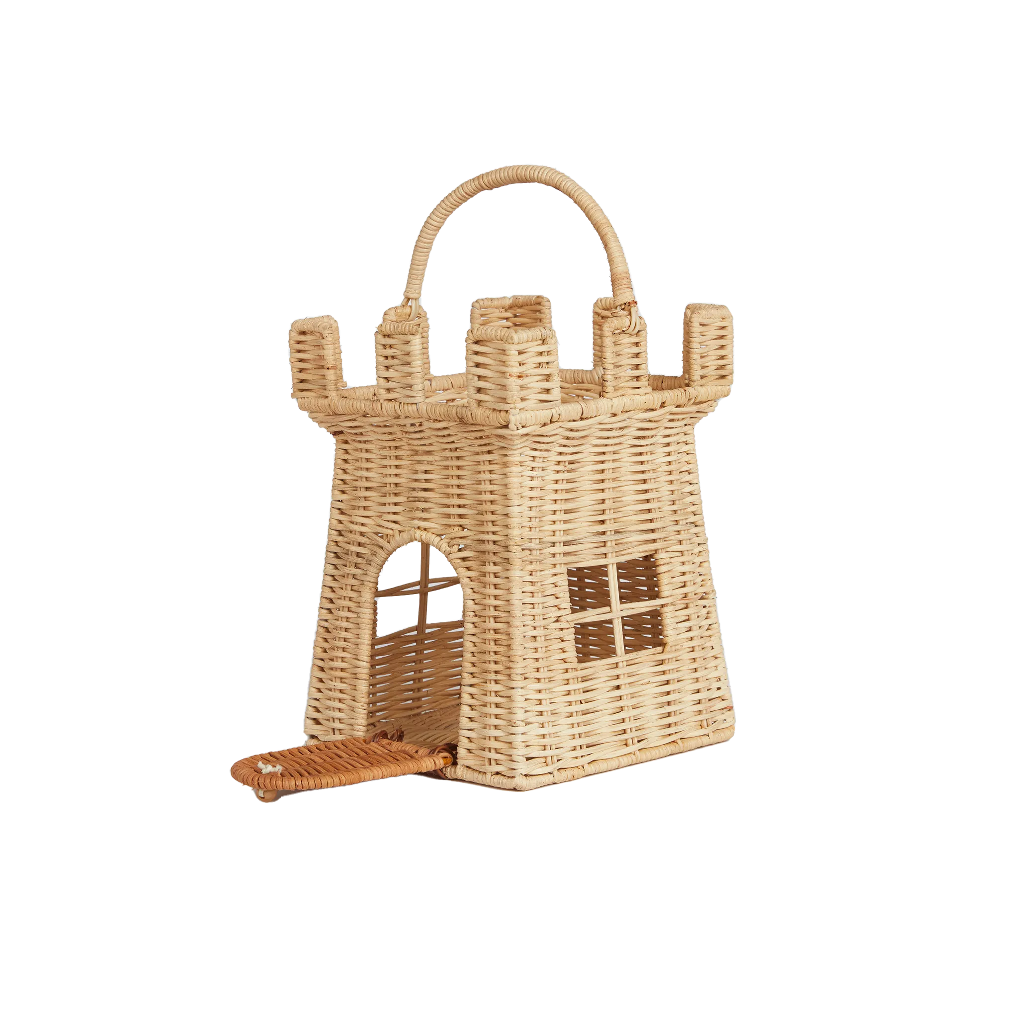 Rattan Castle Bag