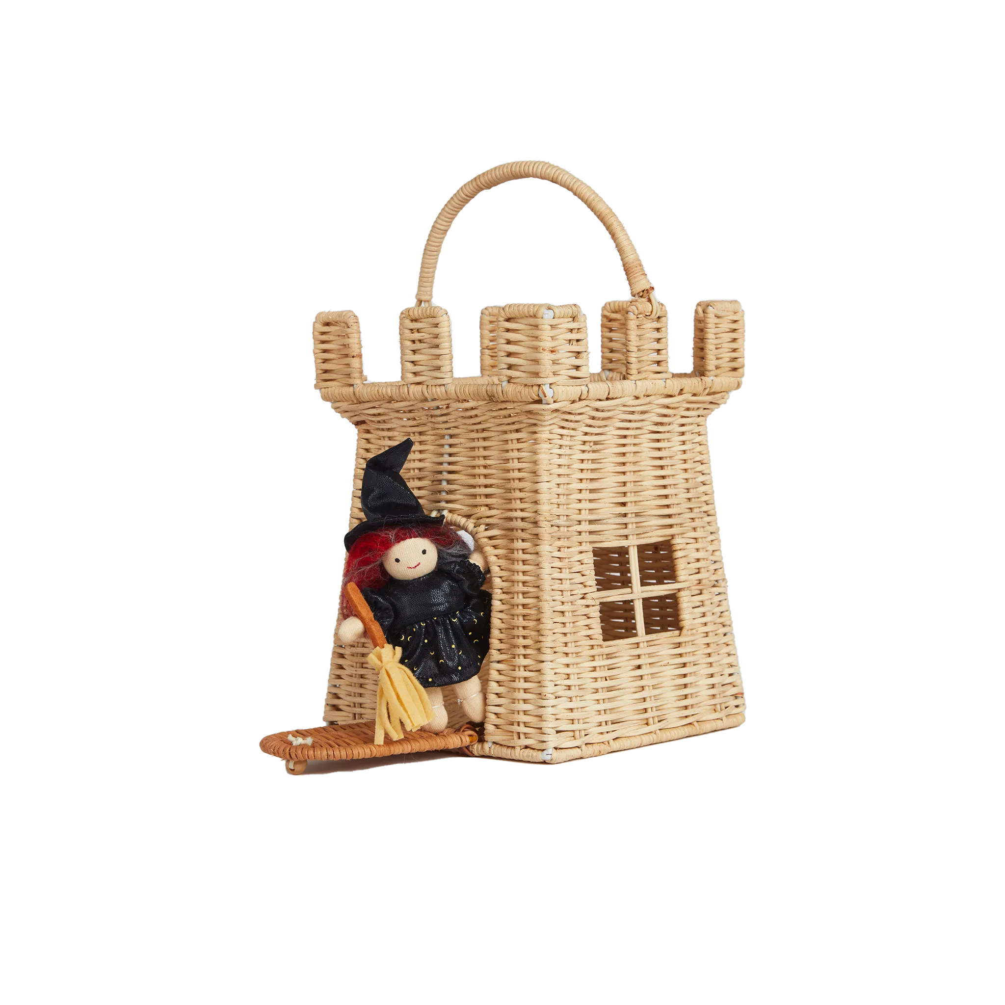 Rattan Castle Bag