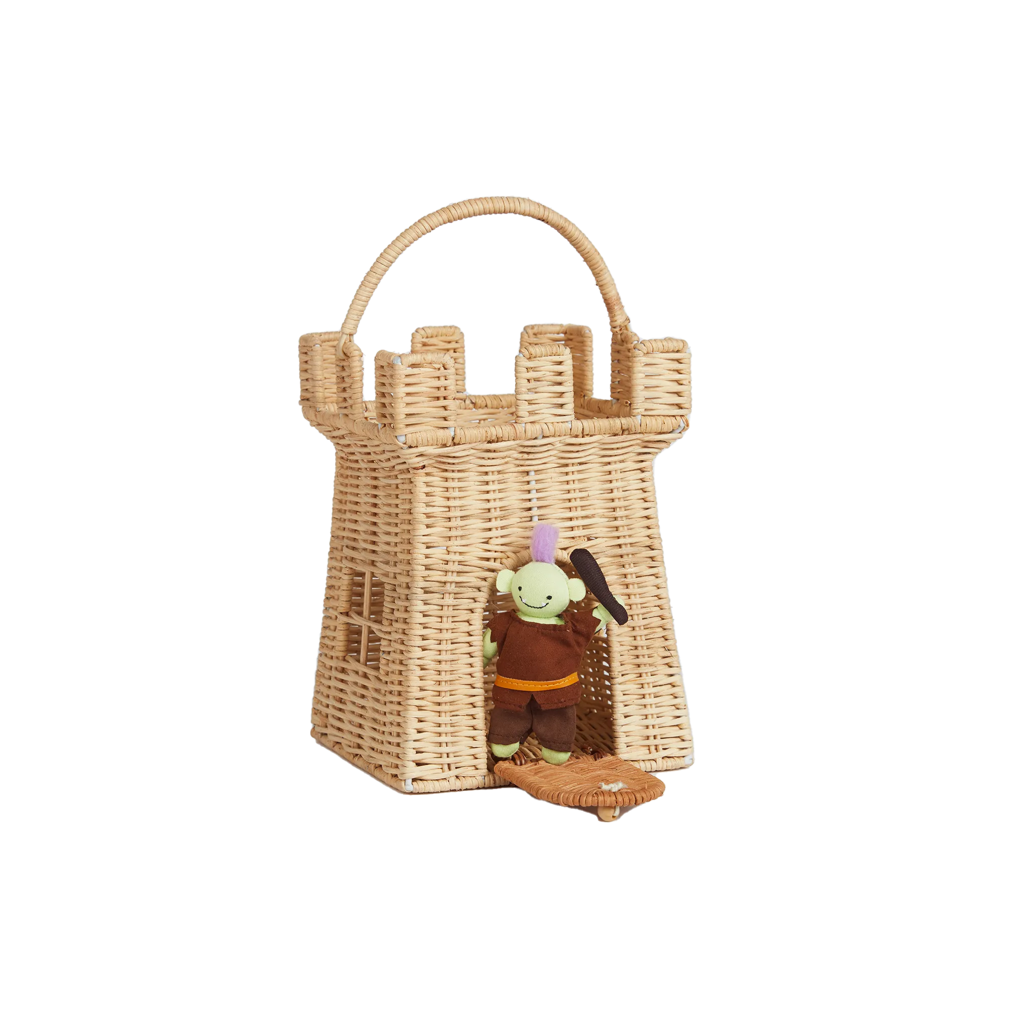 Rattan Castle Bag