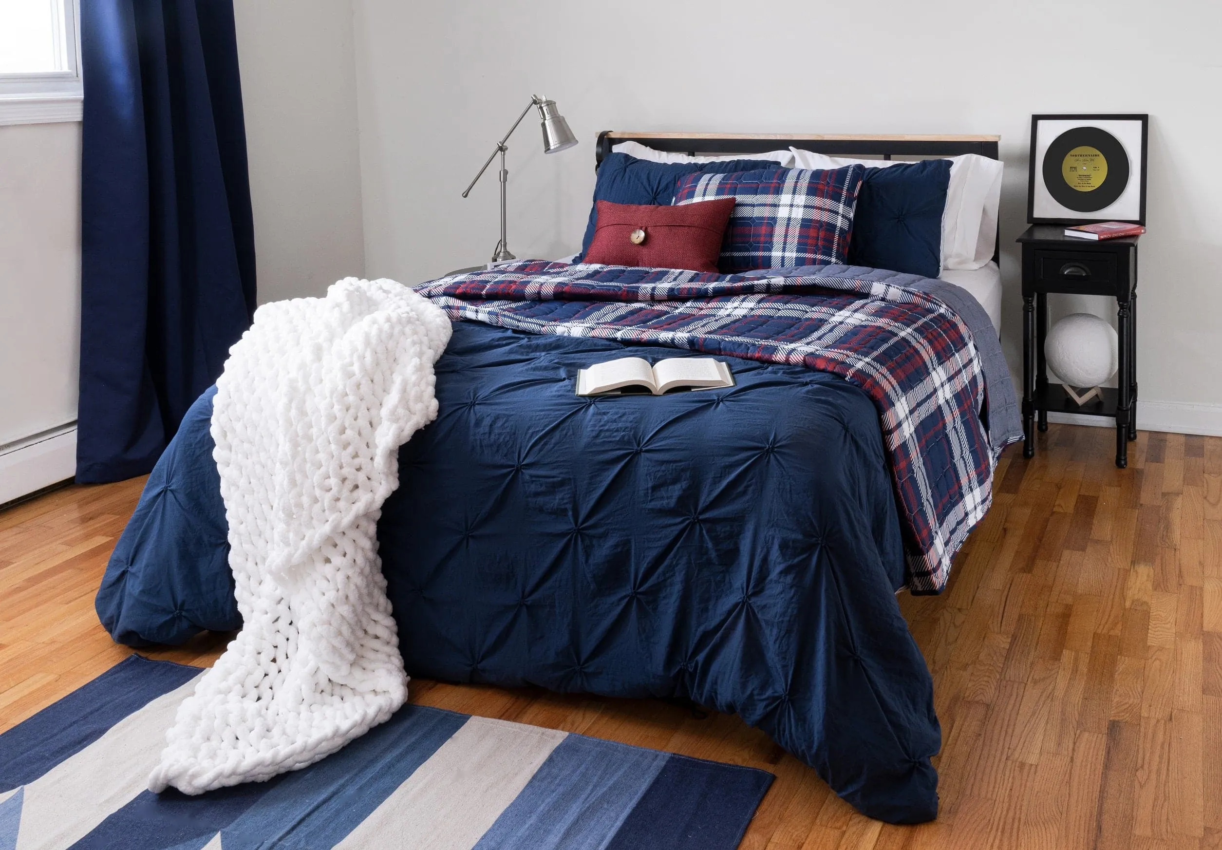 Ravello Pintuck Reversible Comforter Bed In A Bag