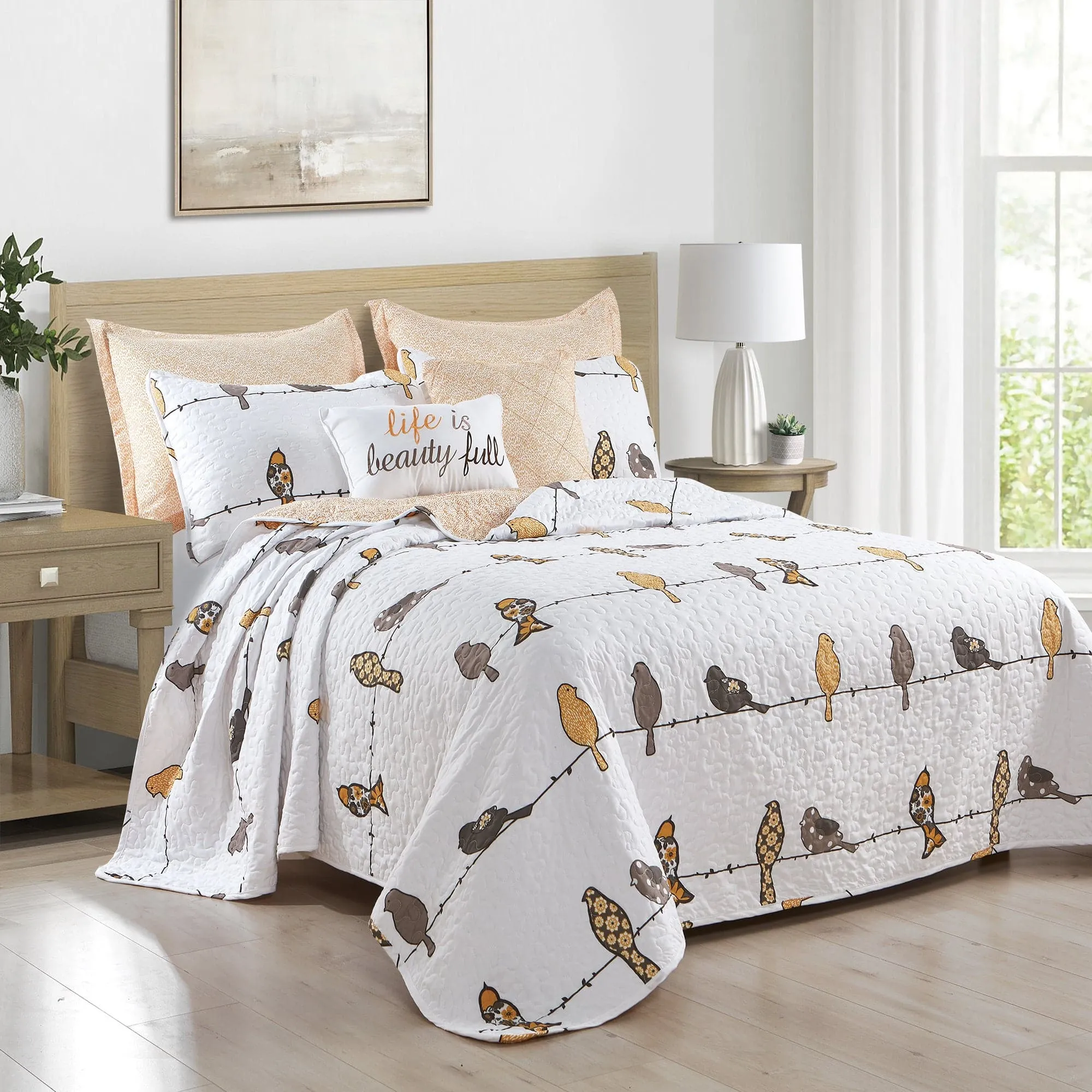 Rowley Birds Quilt 7 Piece Set