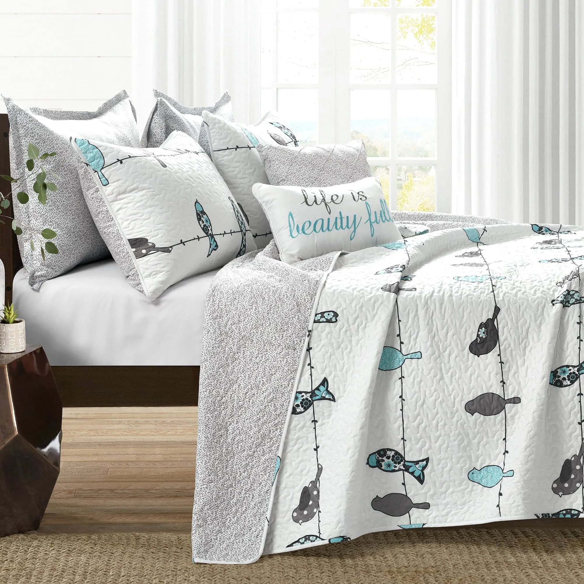 Rowley Birds Quilt 7 Piece Set