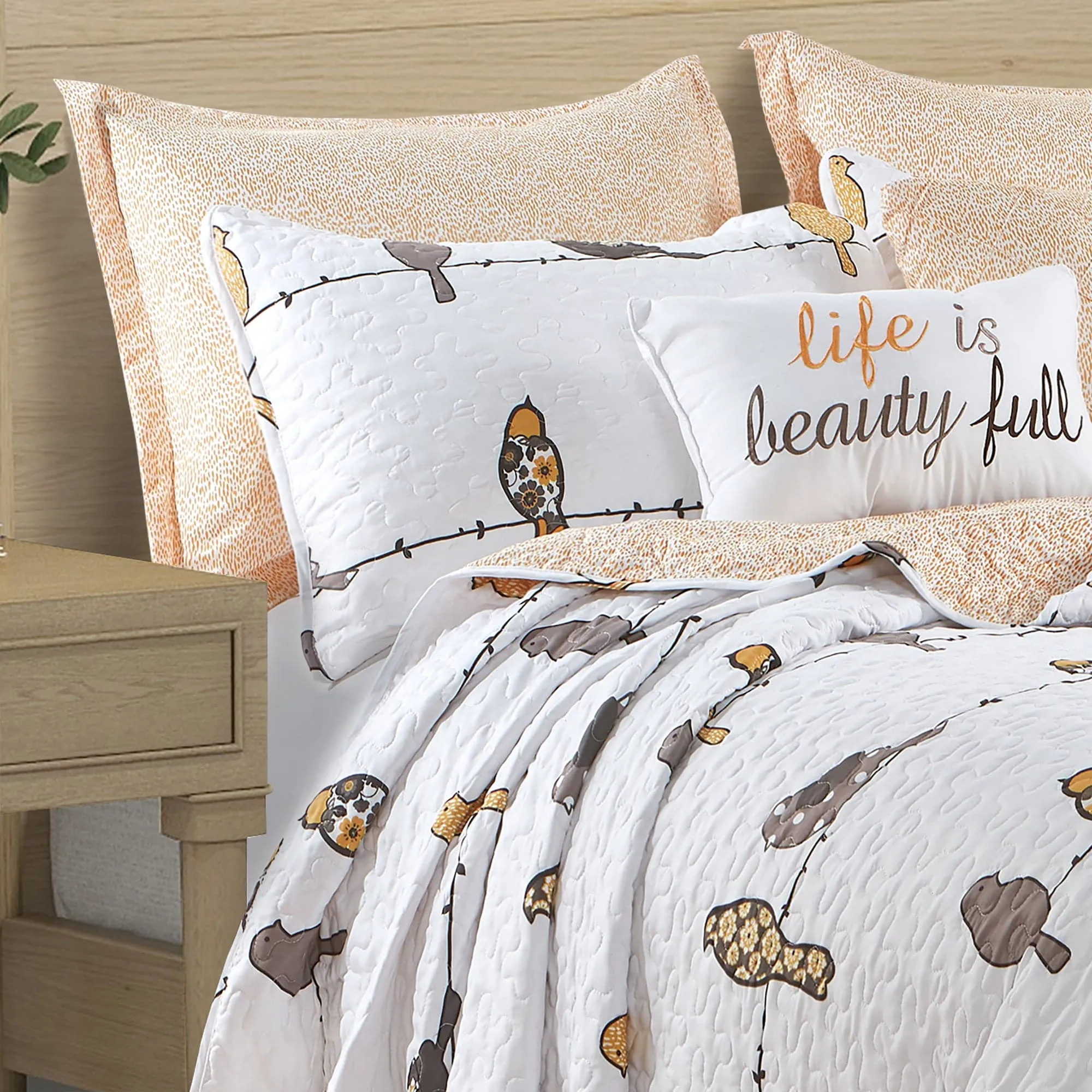 Rowley Birds Quilt 7 Piece Set