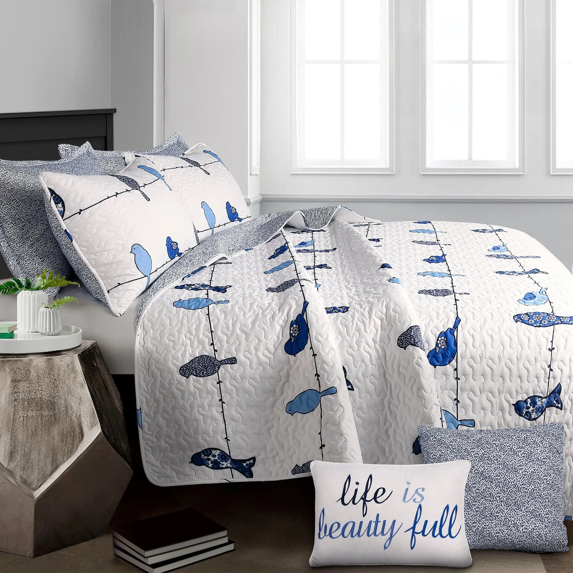 Rowley Birds Quilt 7 Piece Set