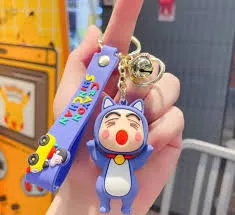 Shinchan Cartoon CAT | 3D Lanyard Keychain | Silicone