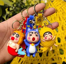 Shinchan Cartoon Fish  | 3D Lanyard Keychain | Silicone