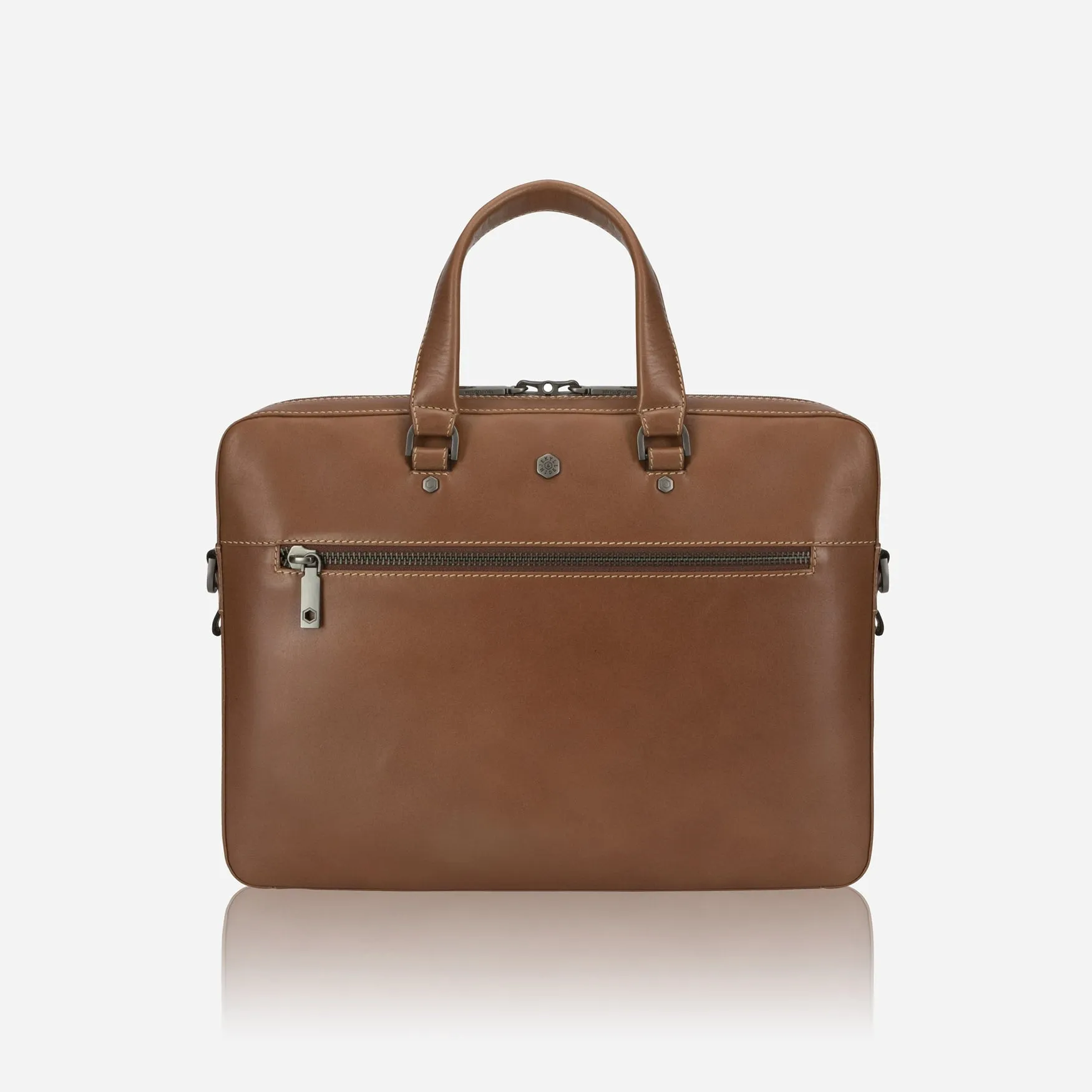 Slim Zip Top Briefcase