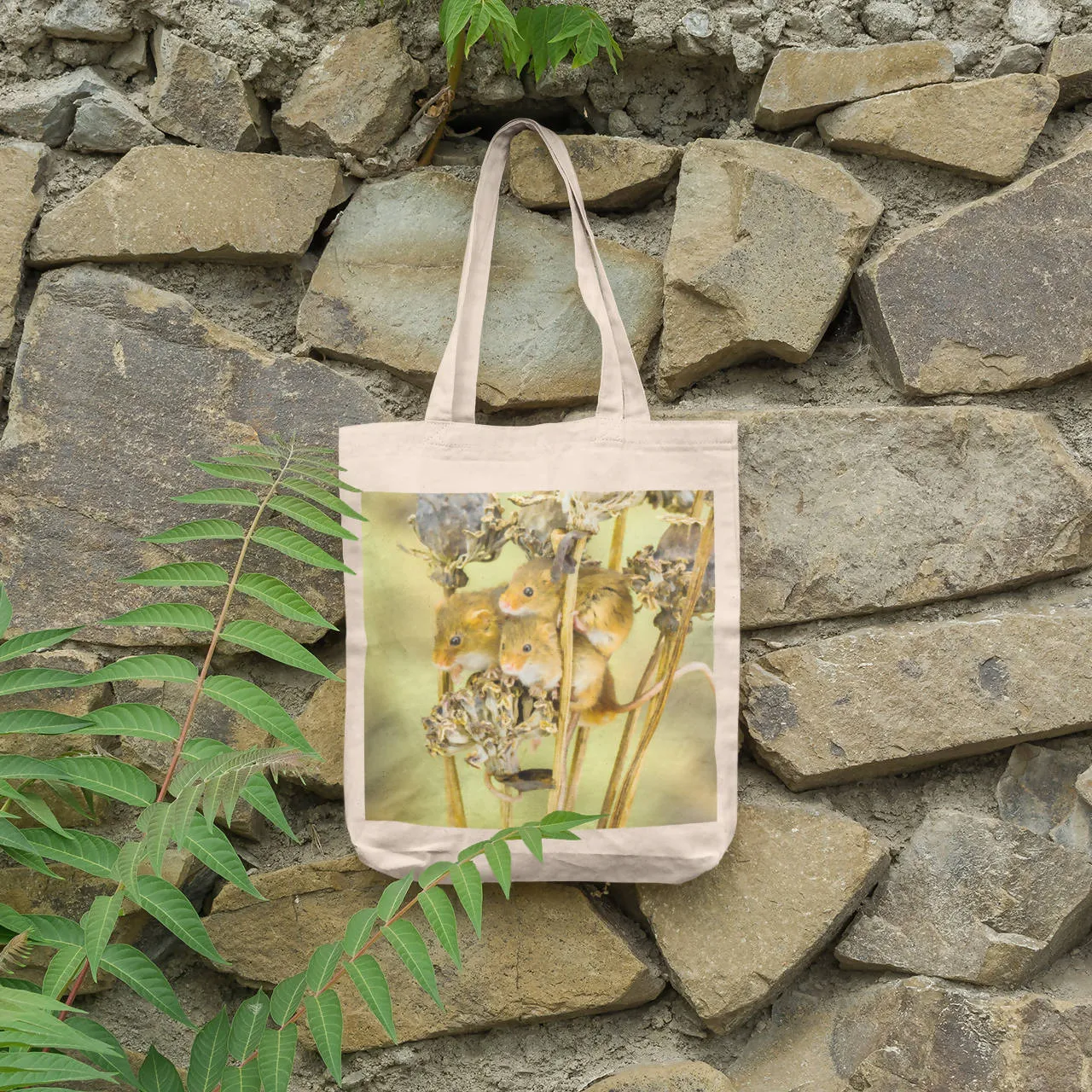 Three Harvest Mice Tote Bag