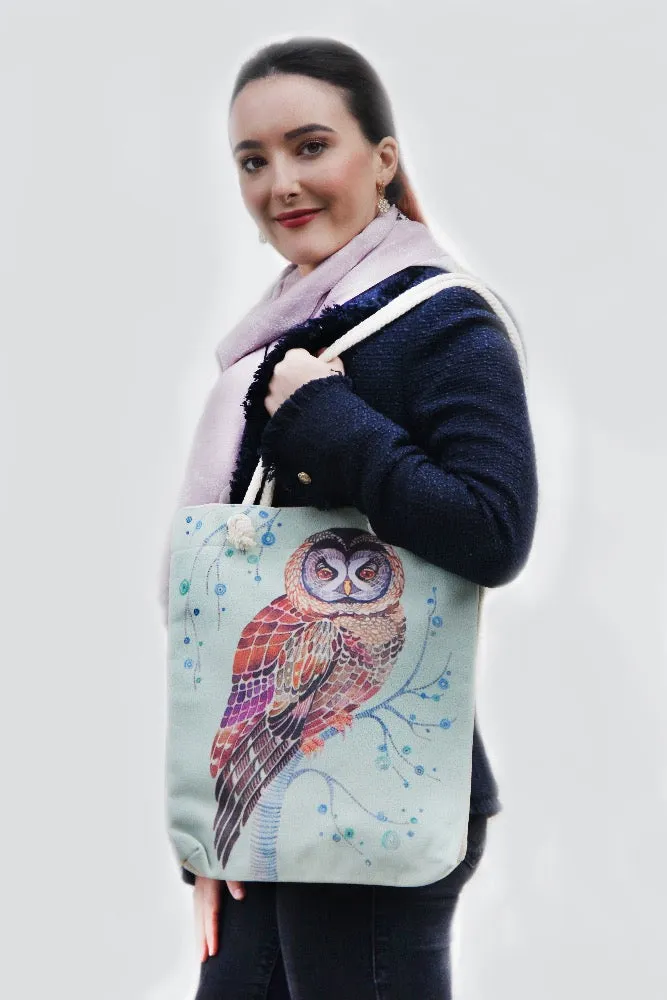 Tote Bag - Pale Blue Owl