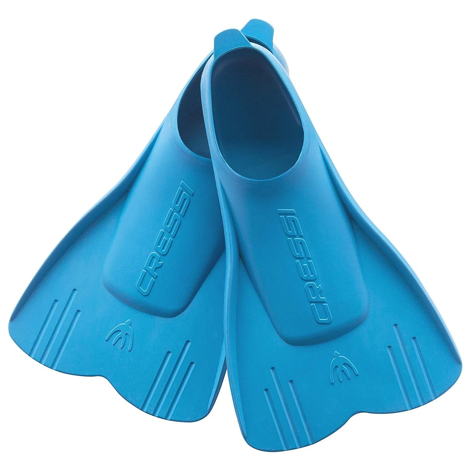 Used Cressi Kids Mini Light Floating Swim Fins - Azure, Size - 23/24