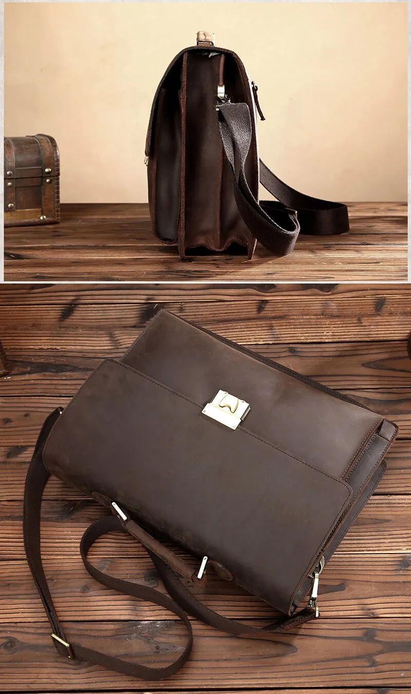 Vintage Genuine Leather Briefcase