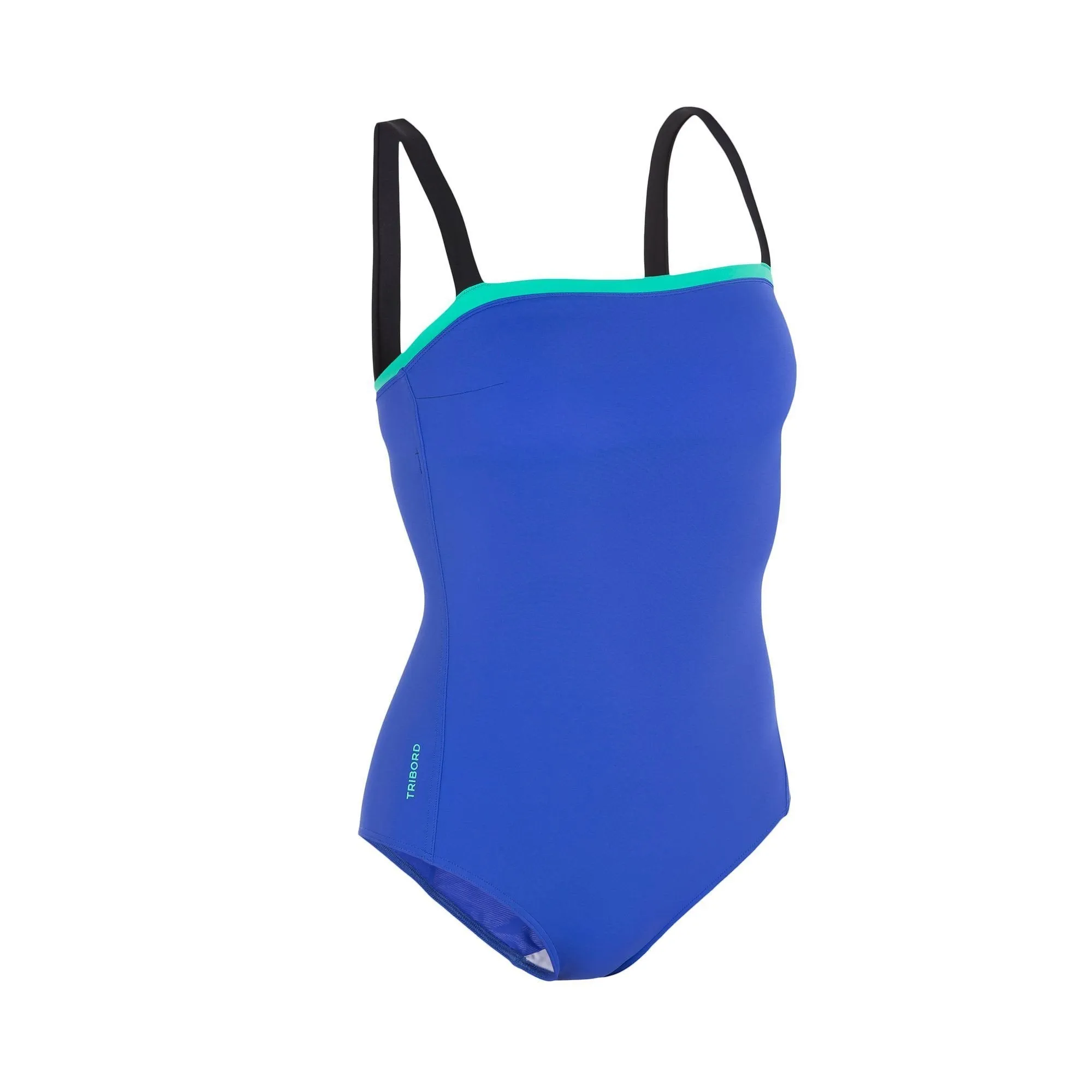 Women's One-Piece Swimsuit With Straight Neckline Cori Color Block